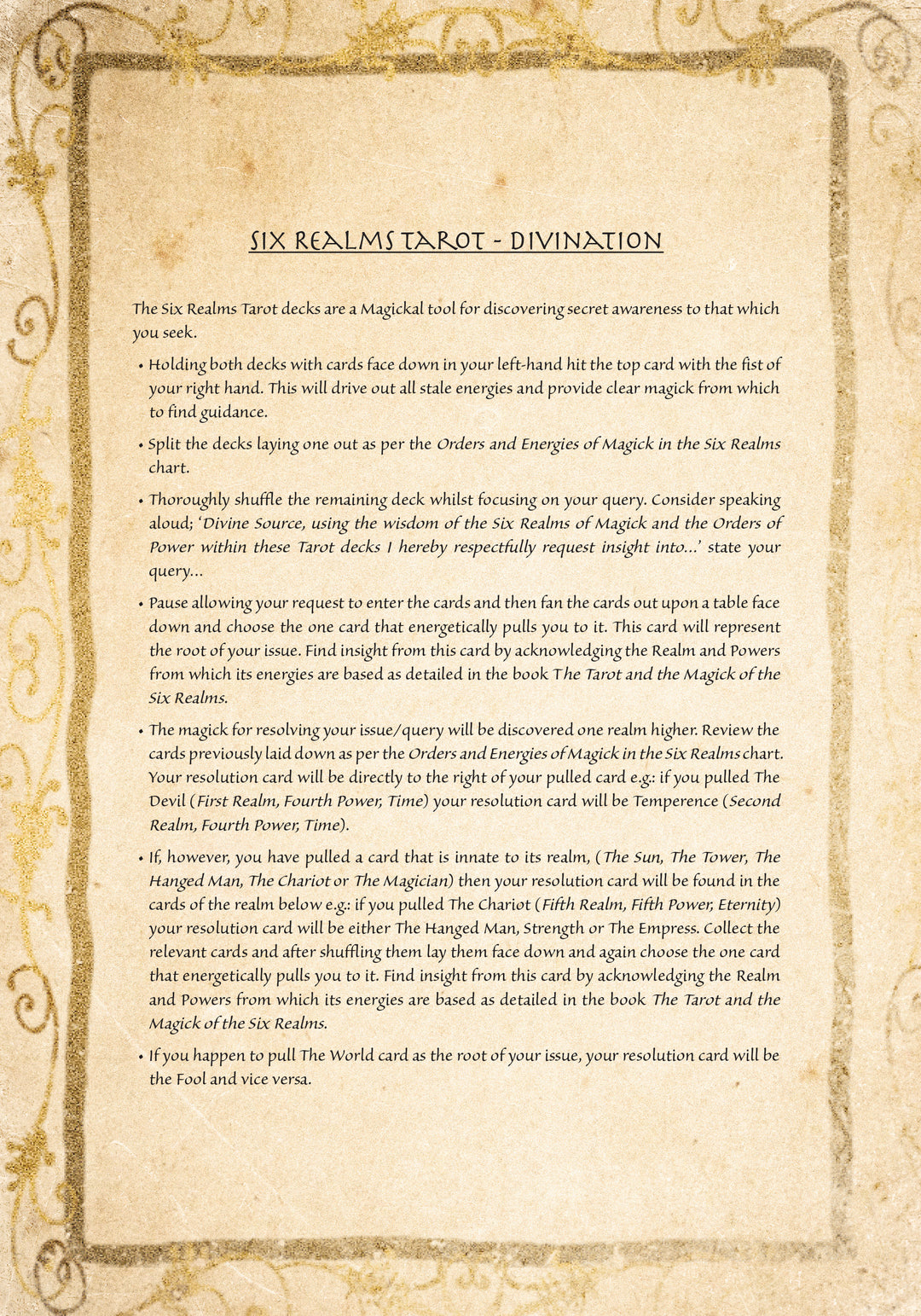 Six Realms Tarot